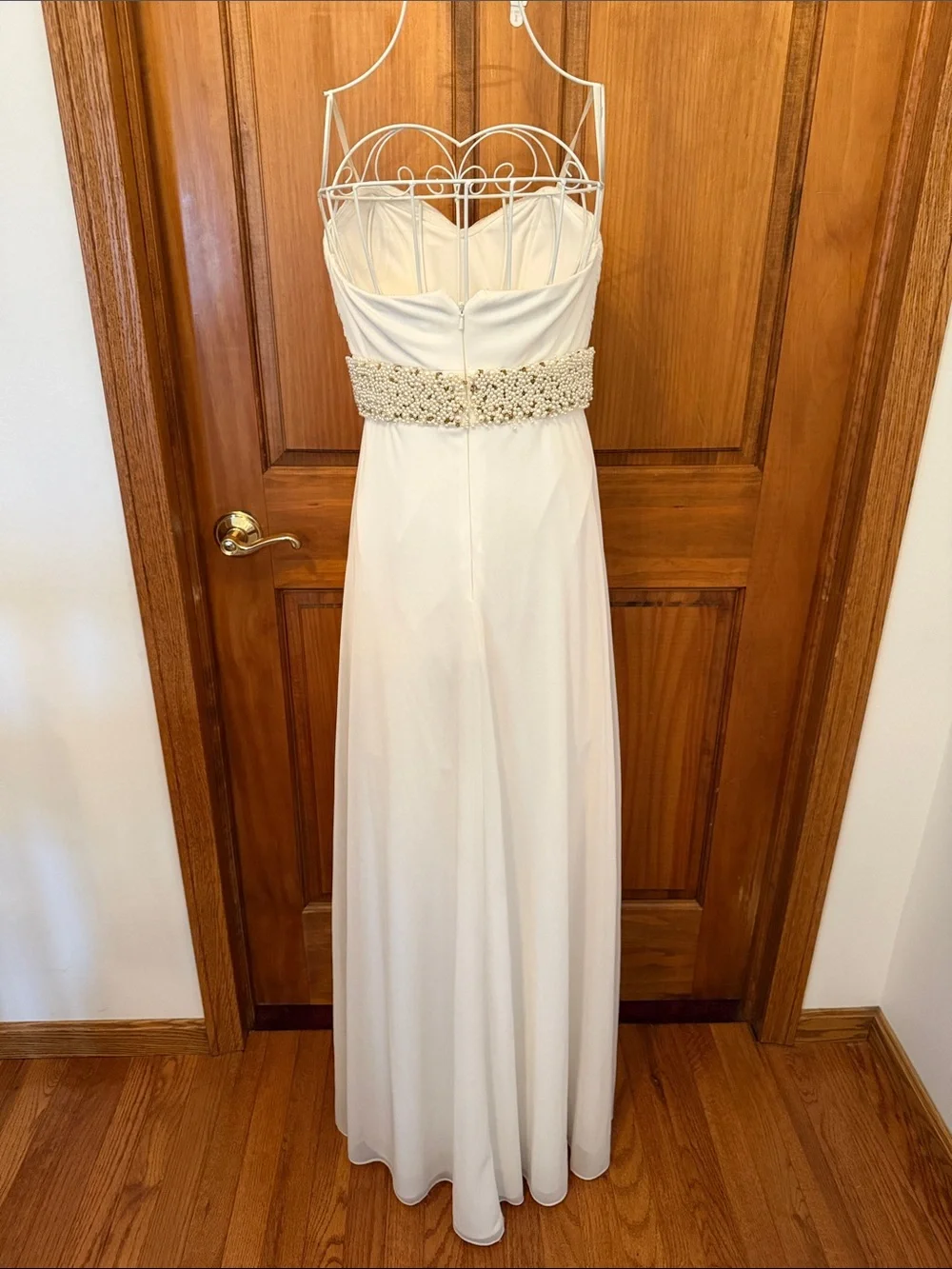 NWT Cach’e Elegant Beaded Waist Evening Dress fully-lined size 2